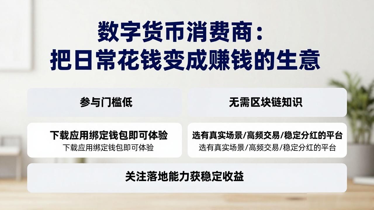 数字货币消费商 花出去的钱也能生钱 消费即投资理念_数字货币消费商
