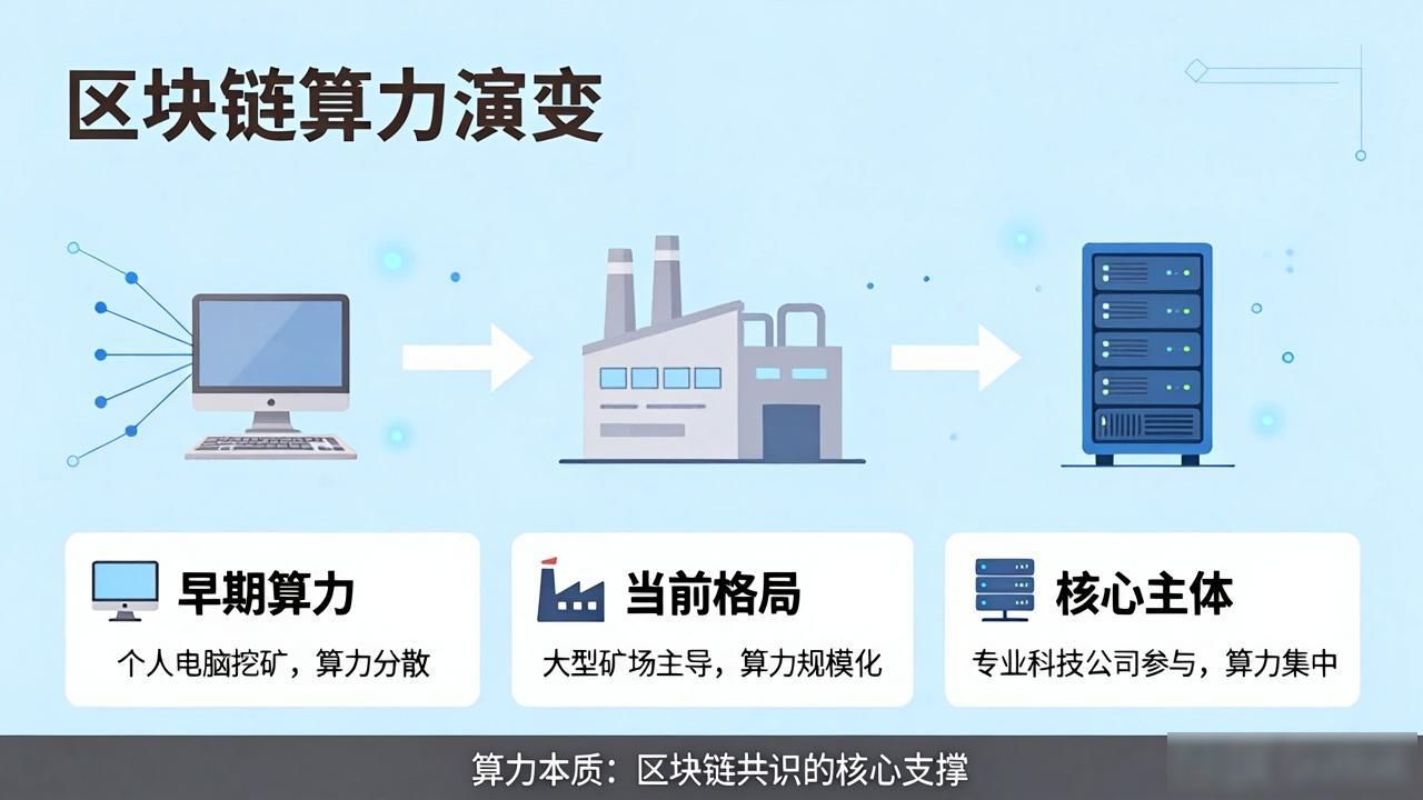 区块链计算力的核心作用与演变历程_比特币早期开发阶段的计算力演变_区块链计算力
